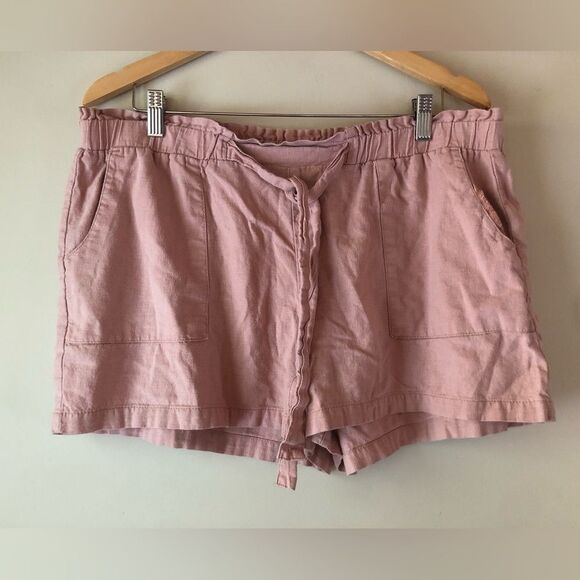 ✨ Jordache | Pink Linen Shorts - Picture 1 of 5